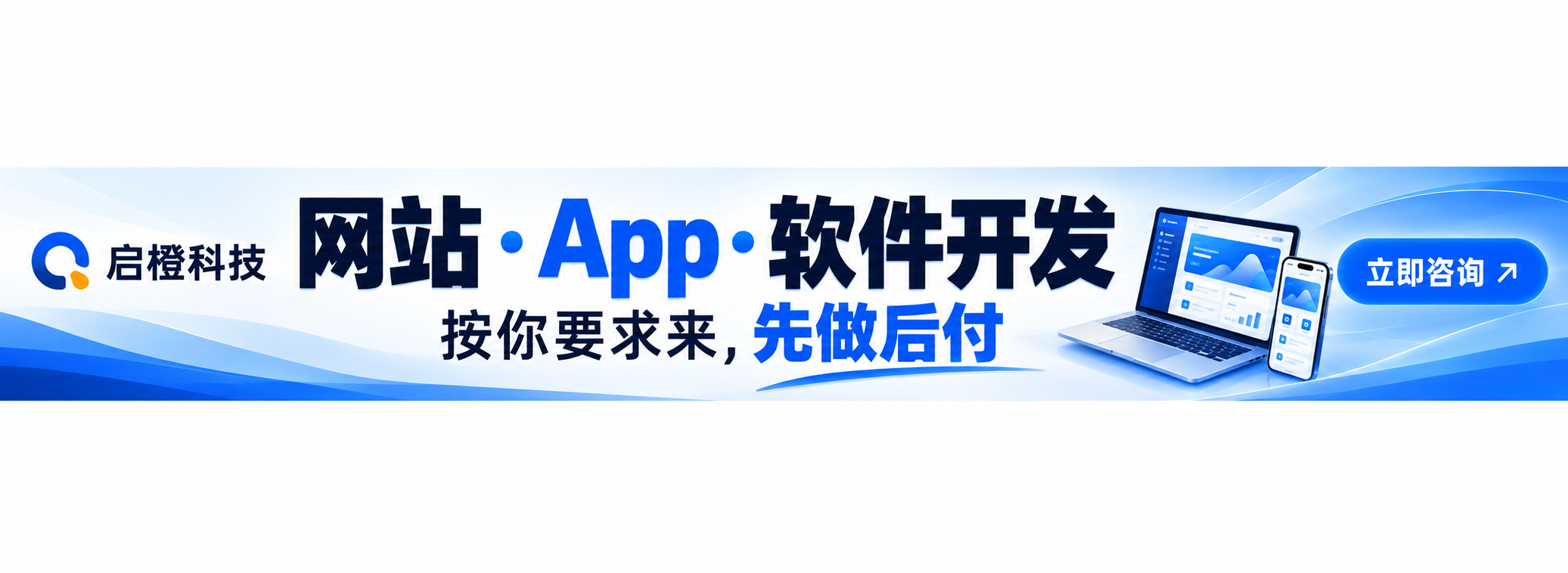 网站、App、软件开发，按你要求来，先做后付