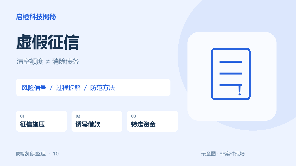 让你借钱清空额度,不是在修复征信