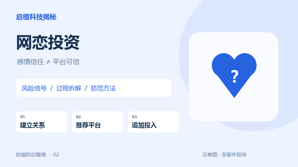 网上恋人带你投资:把感情信任与资金决定分开