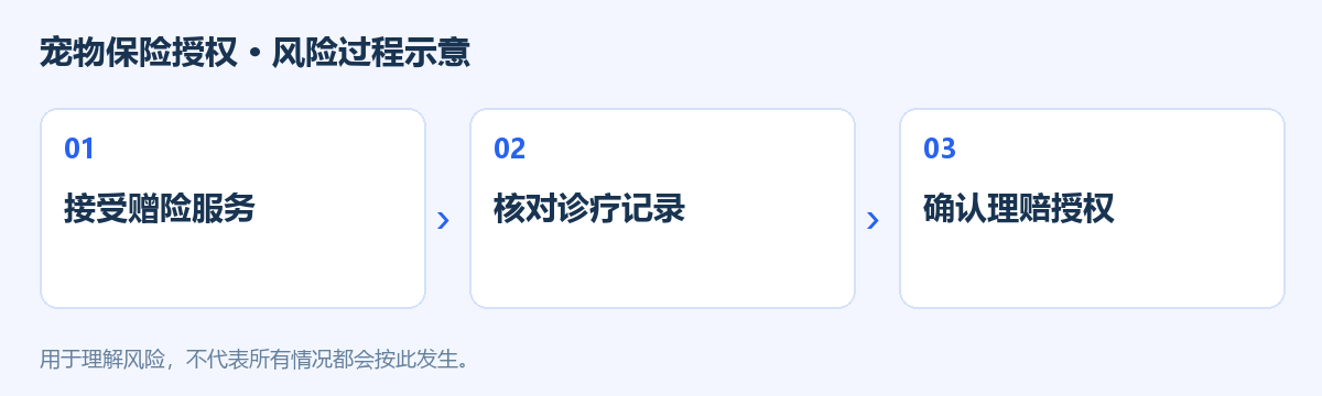 宠物保险授权风险过程示意图