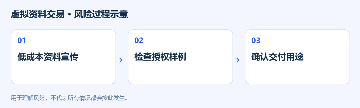虚拟资料交易风险过程示意图
