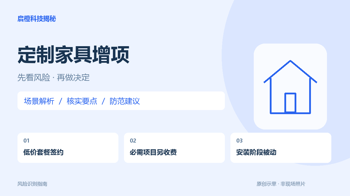 全屋定制报价很低,安装时却加钱:签约前先把明细对齐