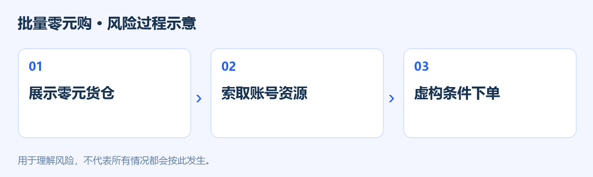 批量零元购风险过程示意图