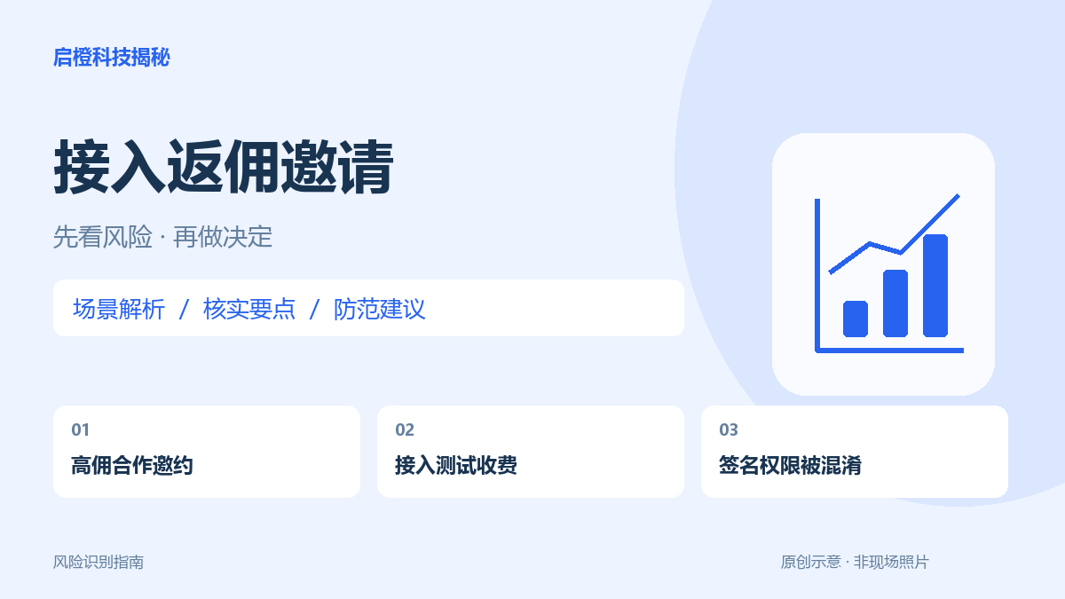 陌生人邀你接入业务赚佣金：接口费与钱包授权要分开核查