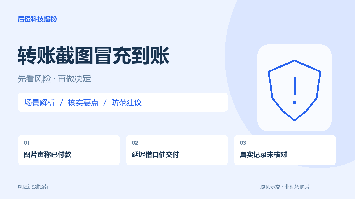 截图显示转账成功，自己的账户没收到：不要先交付