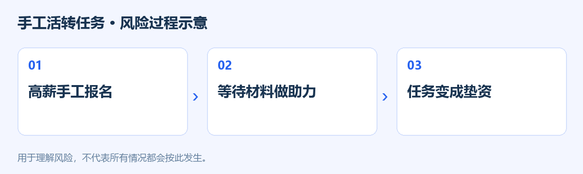 手工活转任务风险过程示意图