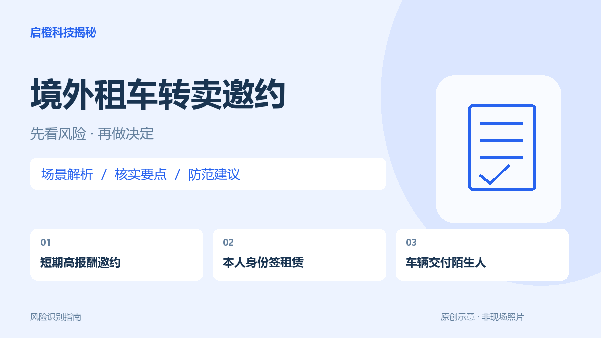 让你去境外租车再交给他人卖掉：高报酬不能替代处置权