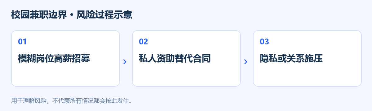 校园兼职边界风险过程示意图
