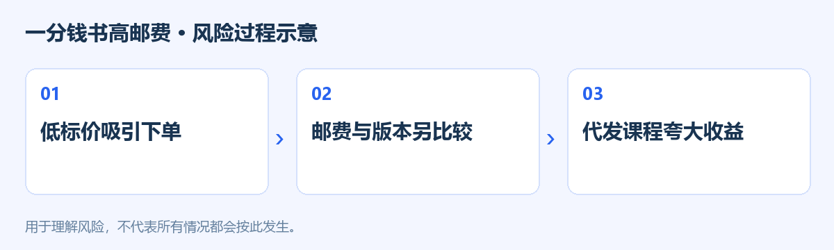 一分钱书高邮费风险过程示意图