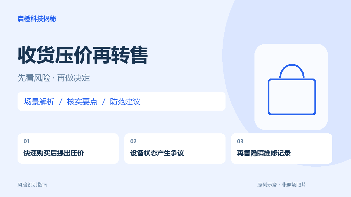 二手设备被压价后又当原装机转卖：卖家和下一位买家都要核对状态