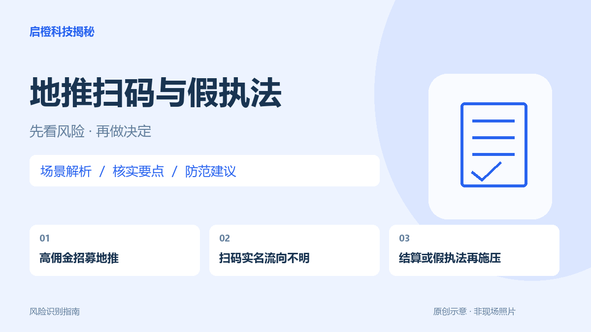 扫码送礼的兼职，究竟在替谁收集信息？地推前先查清推广内容