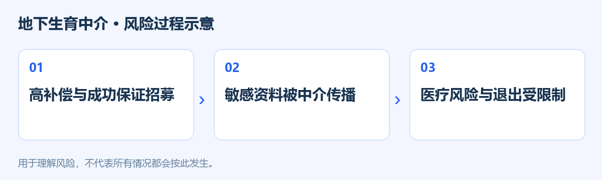 地下生育中介风险过程示意图