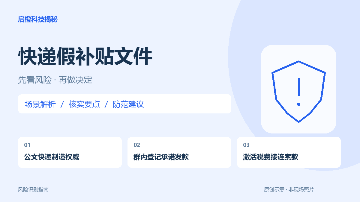 盖红章的补贴文件寄到家,领款却先收激活费?到主管部门核实