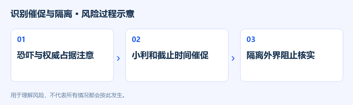 识别催促与隔离风险过程示意图
