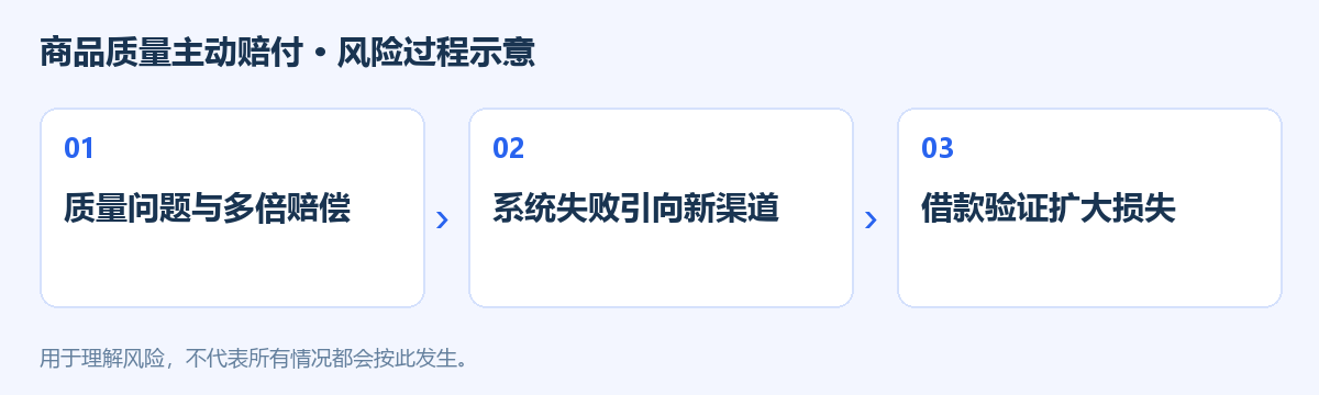 商品质量主动赔付风险过程示意图