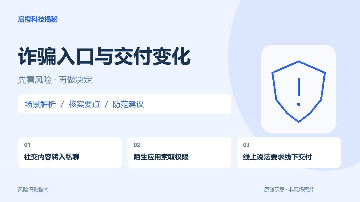 不只陌生电话和转账:反诈核查也要覆盖私聊、应用权限与实物交付