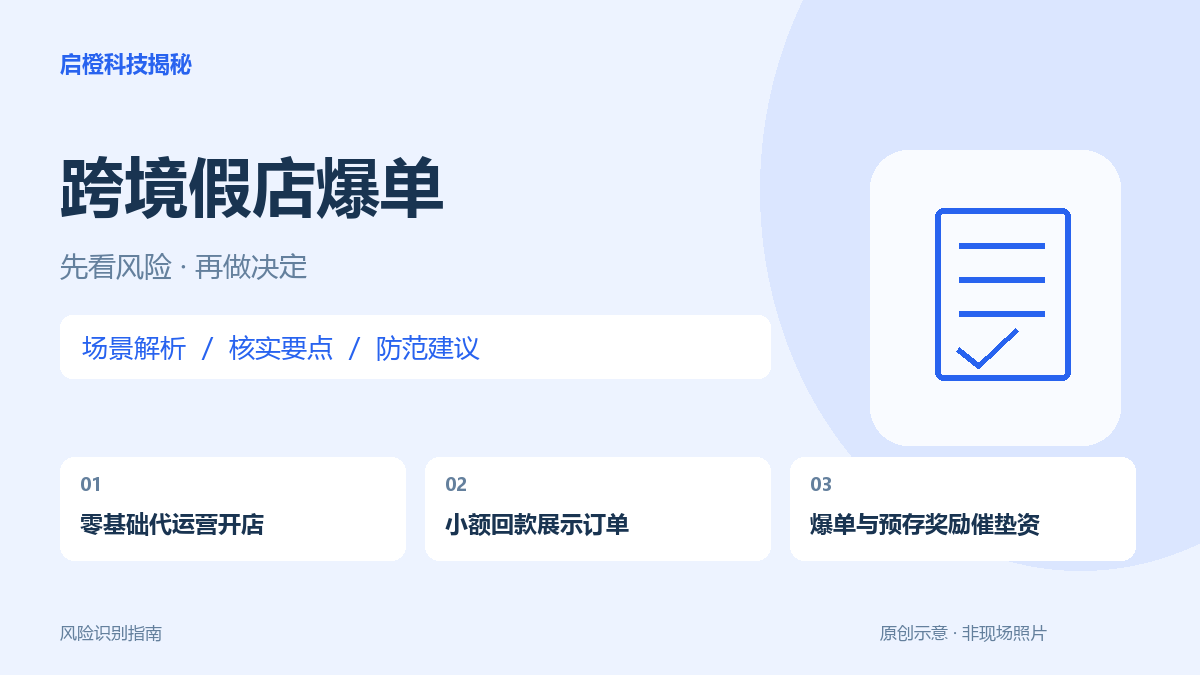 海外店铺突然爆单，导师催你补货款？先验证平台、订单和真实物流