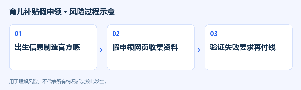 育儿补贴假申领风险过程示意图