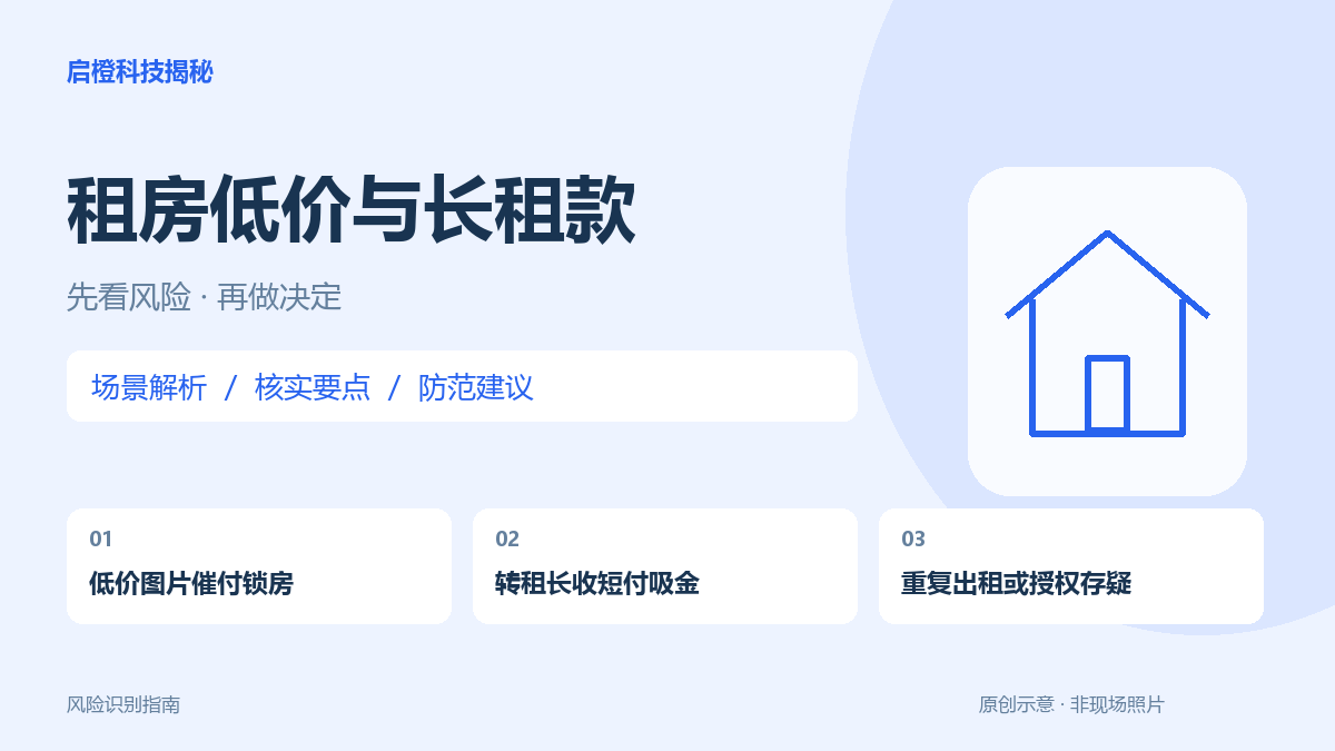 好房催先付定金，长租又要求一次交全年？先查出租权和资金风险
