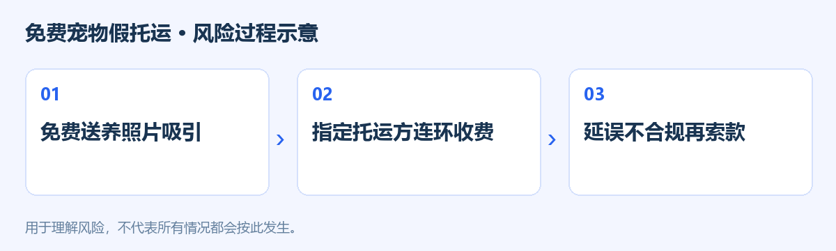免费宠物假托运风险过程示意图