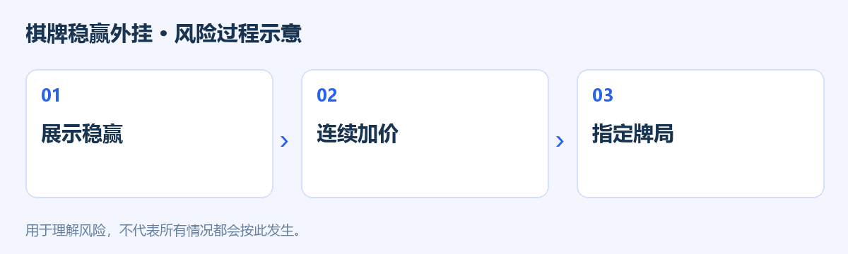 棋牌稳赢外挂风险过程示意图