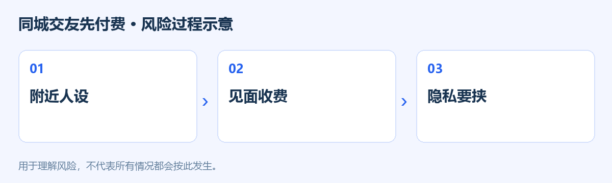 同城交友先付费风险过程示意图